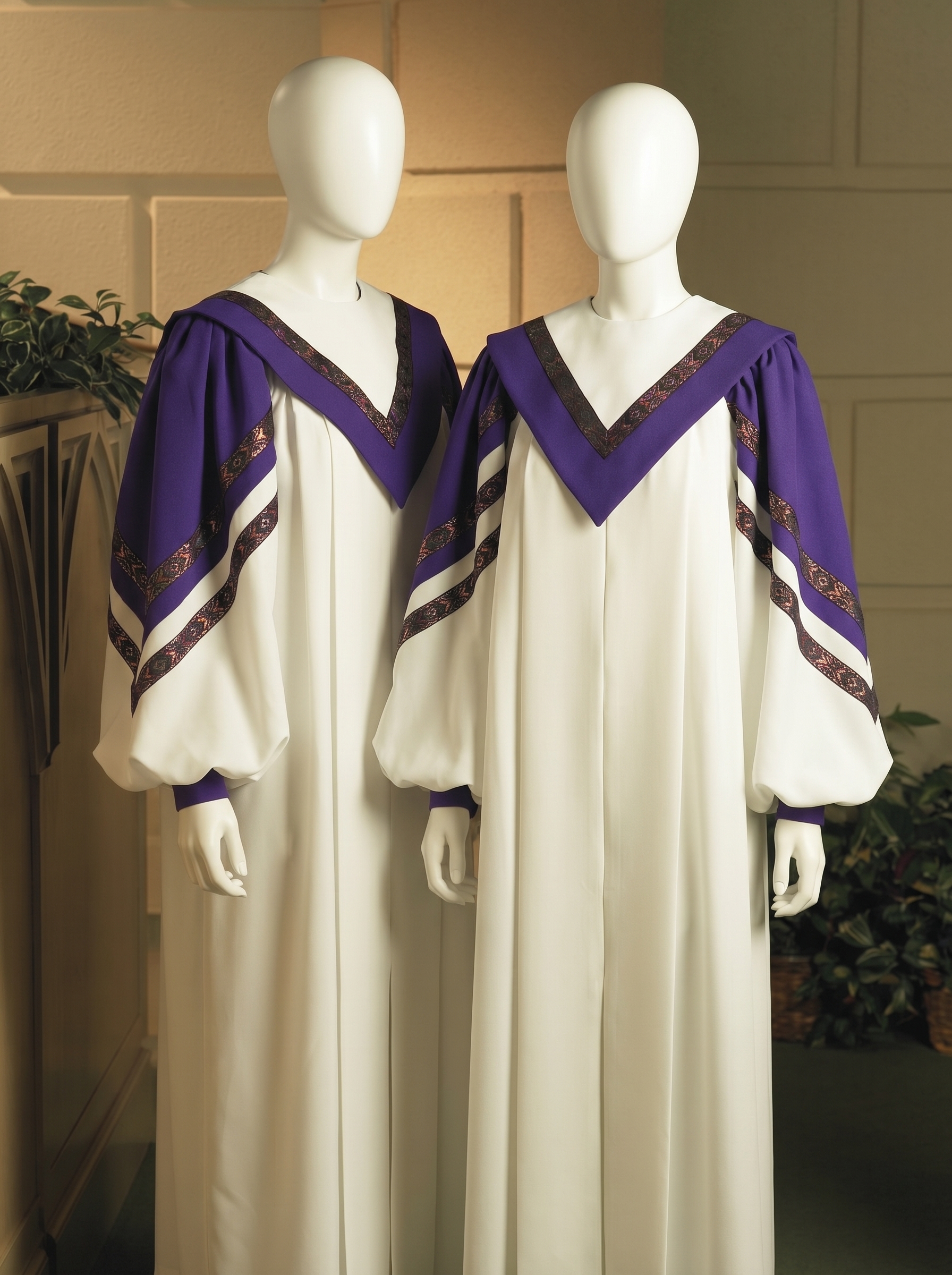 Premium choir robe with embroidery for special occasions Nigeria